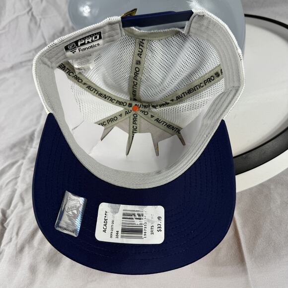 Nashville Predators Hat Cap Snap Back Yellow White NHL Hockey Trucker Mesh Mens - Picture 8 of 8